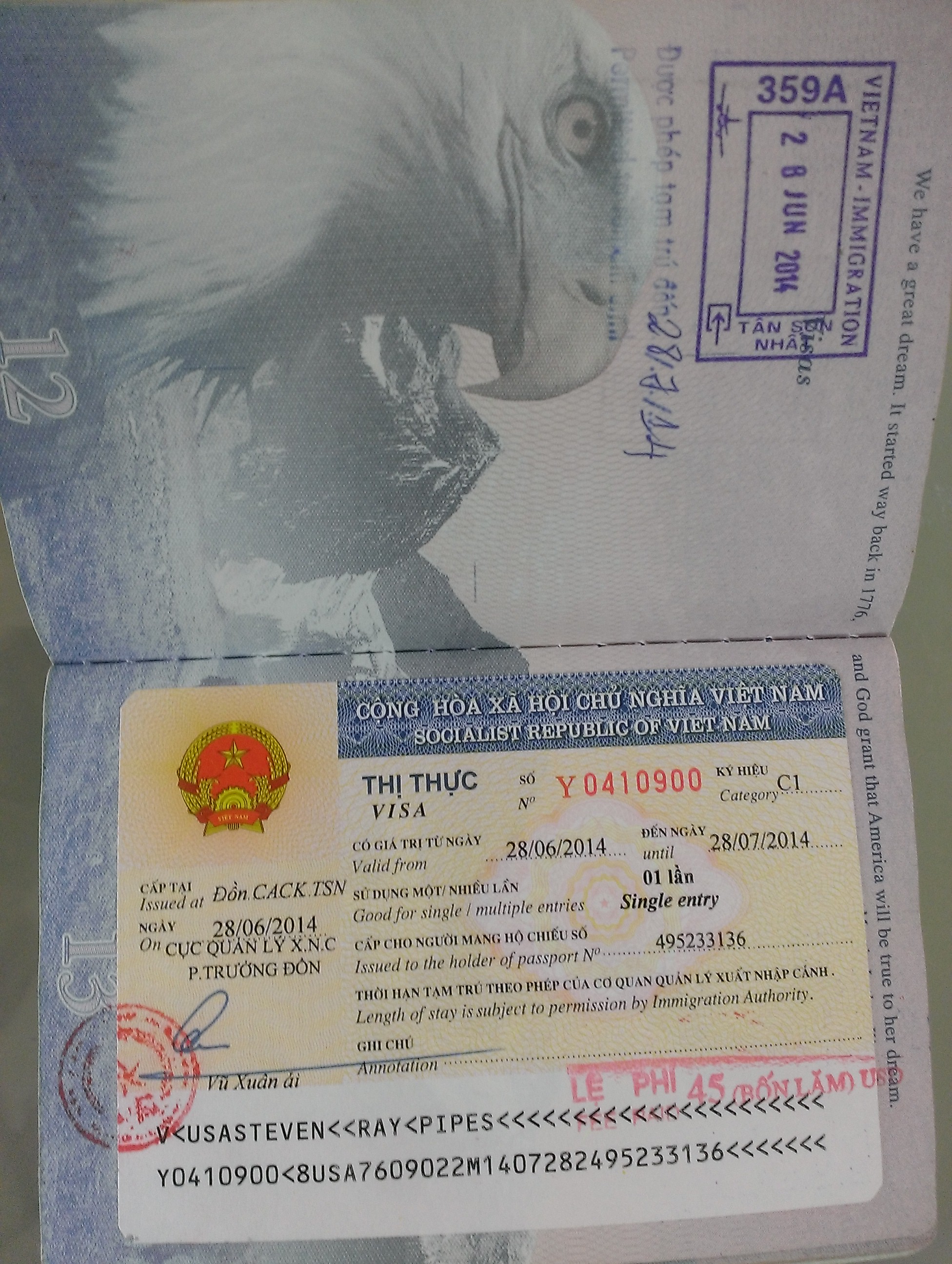 Vietnam visa extension 2018